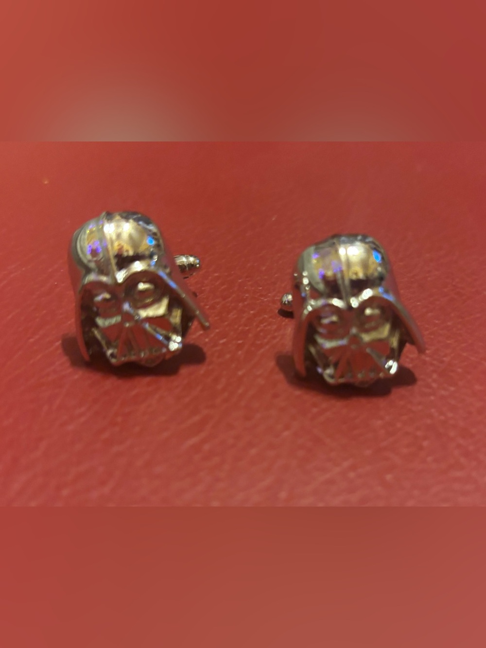 ✨Silver-Tone Darth Vader Cuff Links
